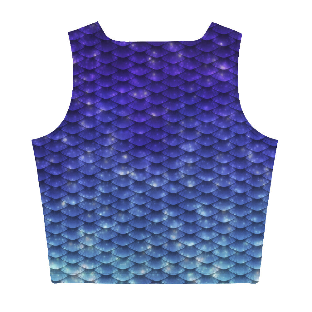 Midnight Magic Mermaid Crop Top
