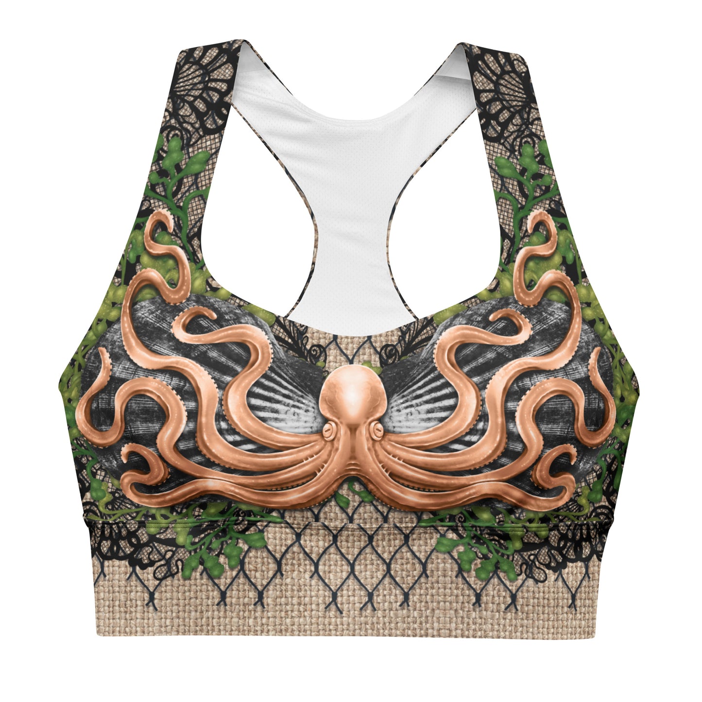Bronze Octopus "Shellusion" Merfolk Top