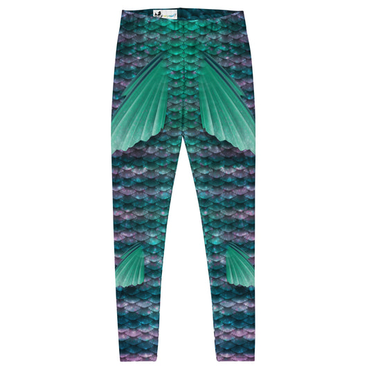 Emerald Dream Merfolk Leggings