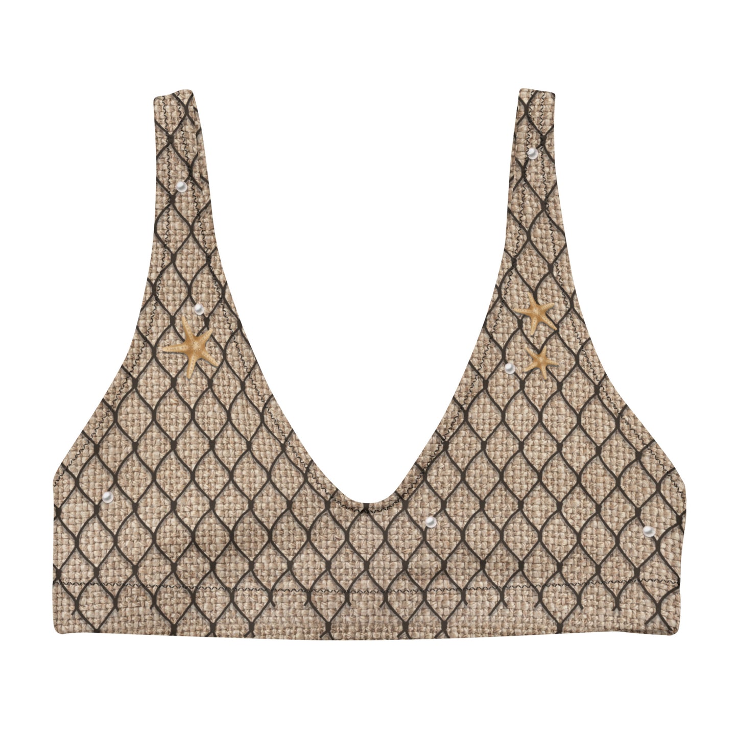 Recycled Burlap & Netting "Shellusion" Merfolk Top