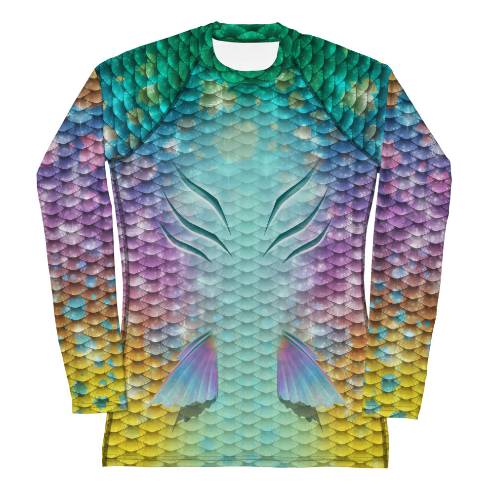 Rainbow Dazzle Merfolk Rash Guard