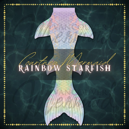 Rainbow Starfish Mermaid Tail