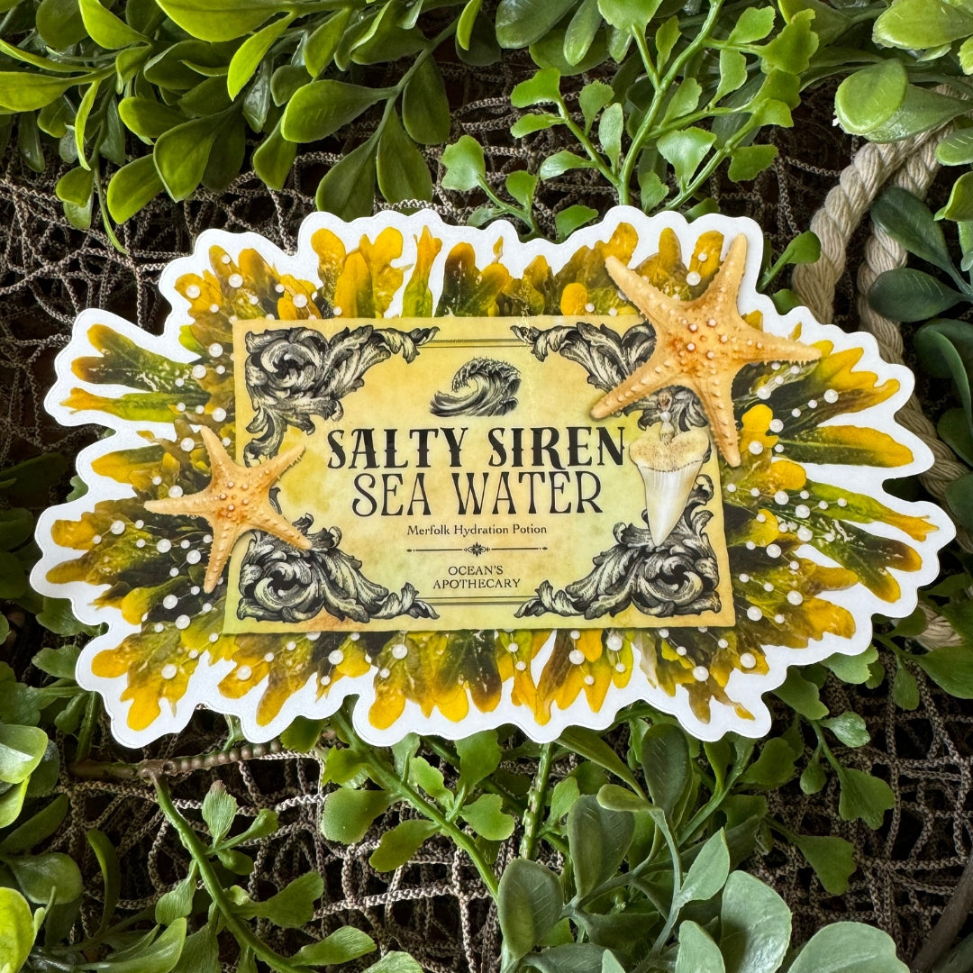 Salty Siren Sea Water Sticker