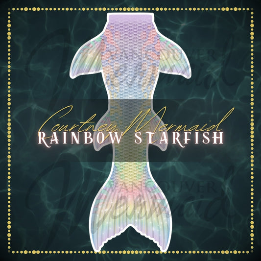 Rainbow Starfish Mermaid Tail