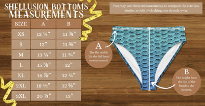 Burlap and Net Recycled Merfolk Bottoms