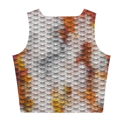 Fire Koi Mermaid Crop Top