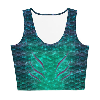 Emerald Dream Mermaid Crop Top