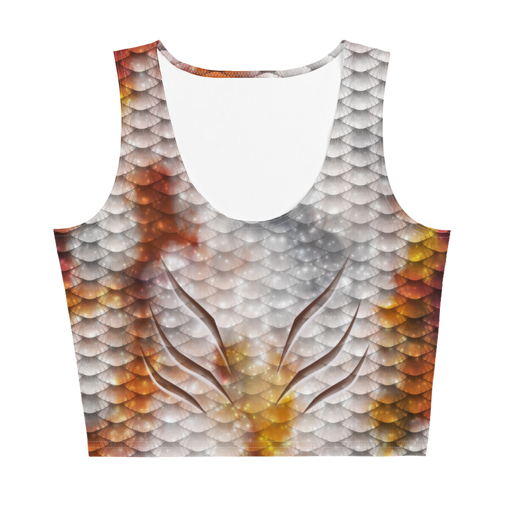 Fire Koi Mermaid Crop Top