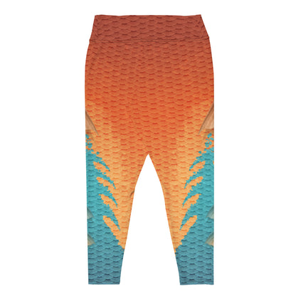 Sienna Sunset Plus Size Merfolk Leggings