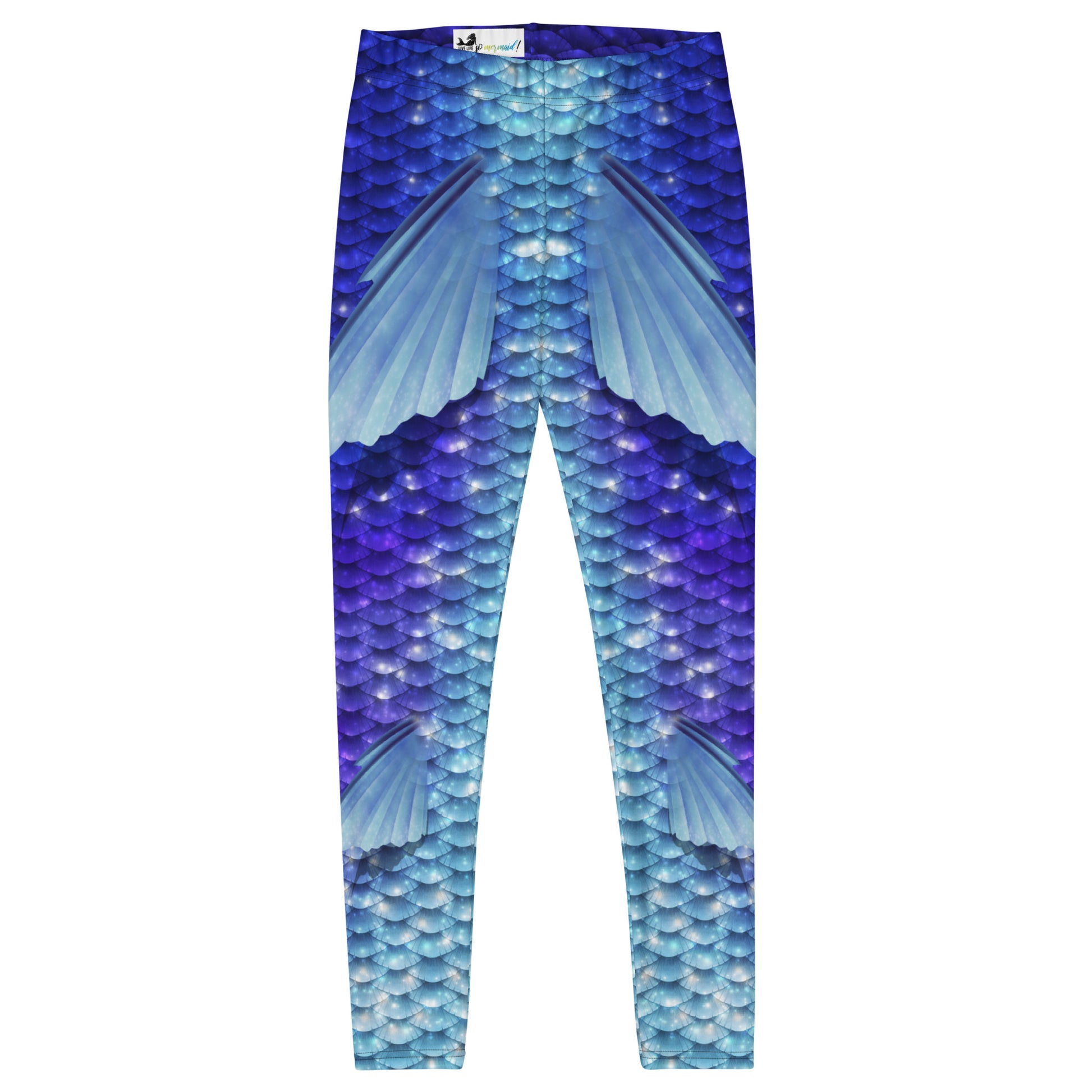 Blue color shift mermaid leggings – CrescentCreepersshop