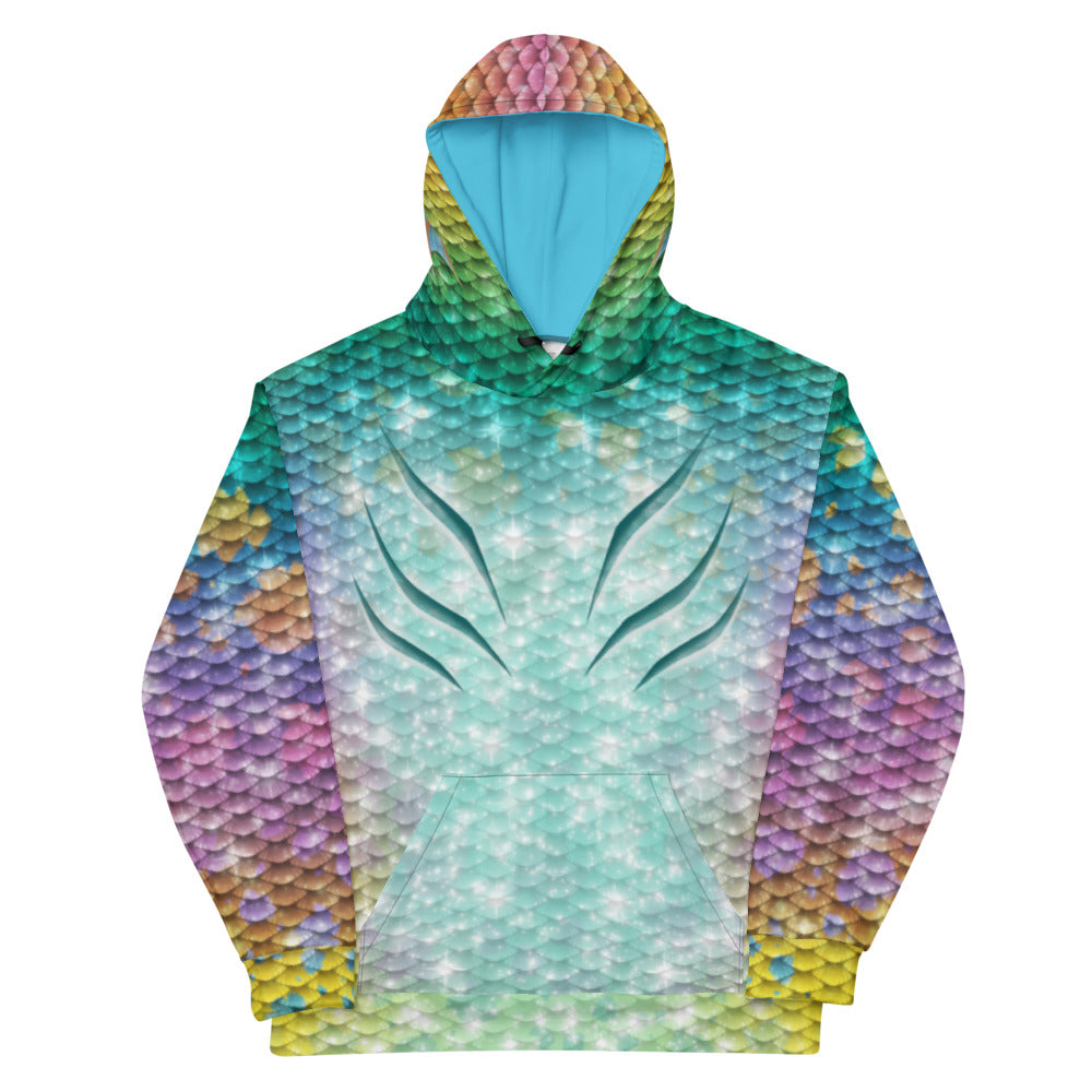 Rainbow Dazzle Merfolk Hoodie