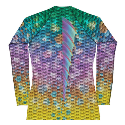 Rainbow Dazzle Merfolk Rash Guard